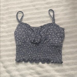 Floral Blue Women's Top